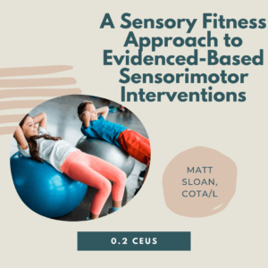 A Sensory Fitness Approach to Evidenced-Based Sensorimotor Interventions