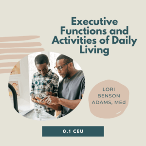 A father and son cooking together, promoting executive functions and daily living skills.