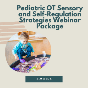 Pediatric OT Sensory and Self-Regulation Interventions Webinar Package