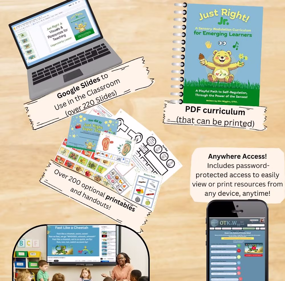 DIGITAL VERSION: Just Right! Jr.: A Sensory Modulation Curriculum for Emerging Learners - Image 3