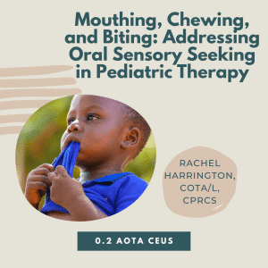 Small child chewing on the bottom of their shirt